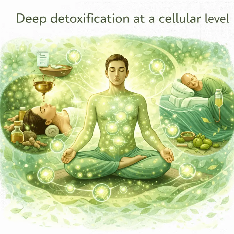 Deep detoxification at a cellular level