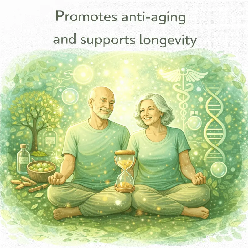 Promotes anti-aging and supports longevity