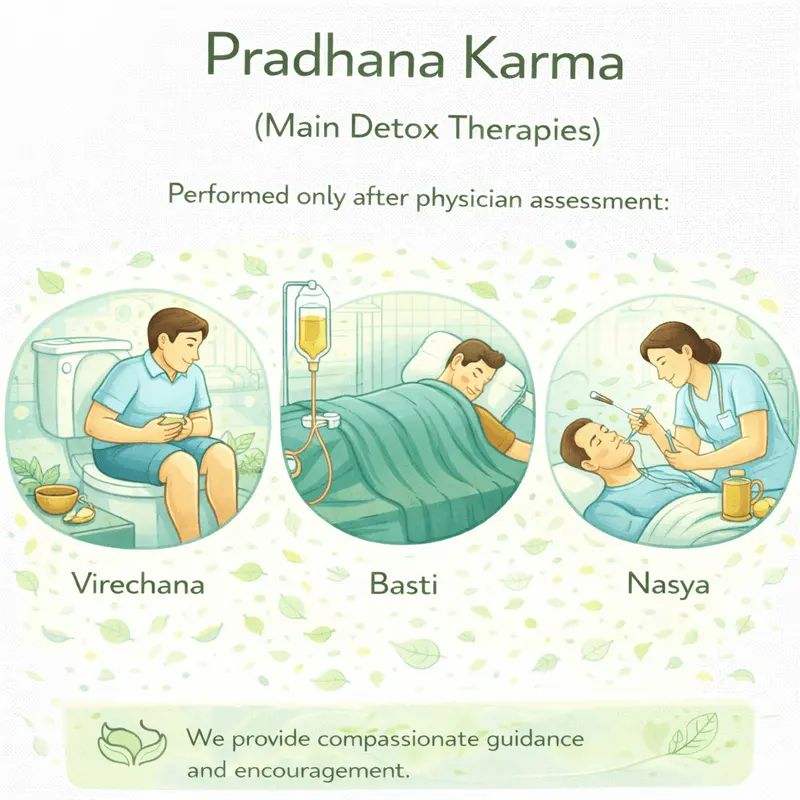 Pradhana Karma (Main Detox Therapies)